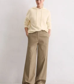 Regular gebreide hoodie