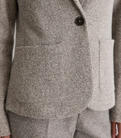 Relaxte jersey tweed blazer