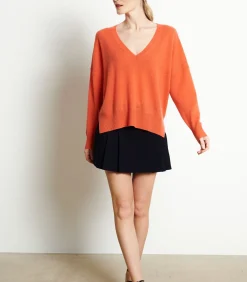 RIA 3 Diepe V-Hals Trui - 100% kasjmier