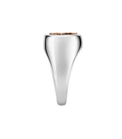 Ring in staal, PVD roségoud GOD