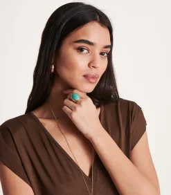 Ring met turkoois steen