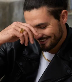 Ring Staal - goudkleurig