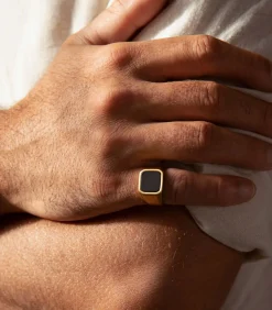 Ring Staal - goudkleurig