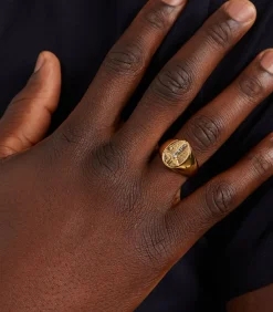 Ring Staal - goudkleurig