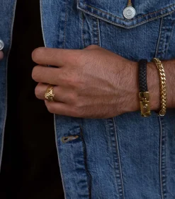 Ring Staal - goudkleurig