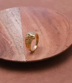 Ring Staal - goudkleurig