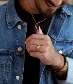 Ring Staal - goudkleurig