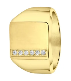 Ring Staal - goudkleurig