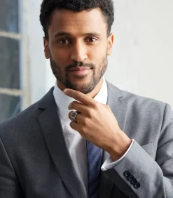 Ring Staal - zilverkleurig