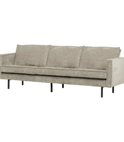 Rodeo Zits Bank - Ribstof - Donkerzand - 85x277x86