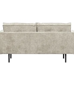 Rodeo Zits Bank - Ribstof - Donkerzand - 85x190x86