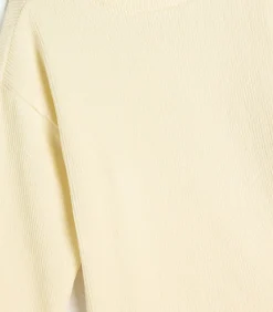 Ronde kraag Etiket gedetailleerd Sweatshirt