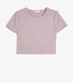 Ronde kraag Korte mouw T-shirt