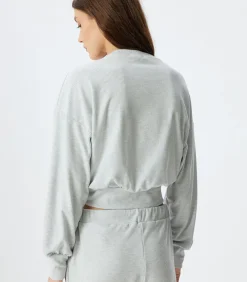 Ronde kraag Lange mouw Pyjama'S Gebreide Top