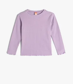 Ronde kraag Lange mouw T-shirt