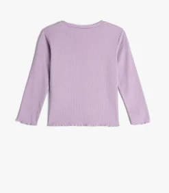 Ronde kraag Lange mouw T-shirt