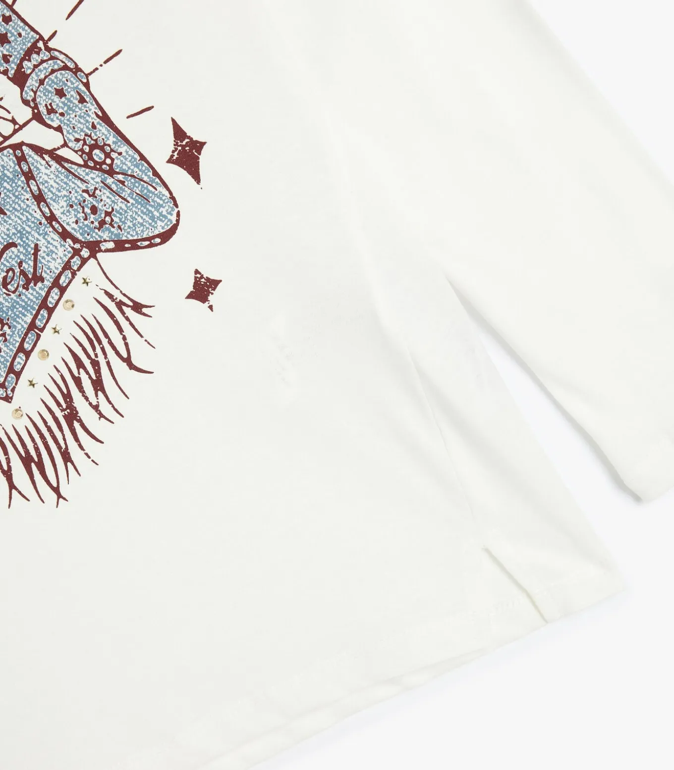 Ronde kraag Lange mouw T-shirt