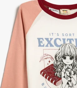 Ronde kraag Lange mouw T-shirt