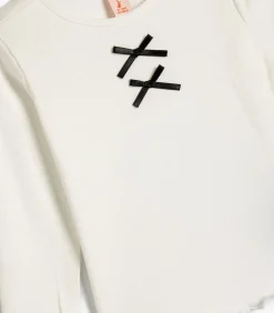 Ronde kraag Lange mouw T-shirt