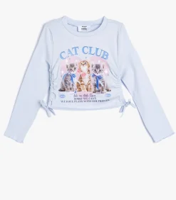 Ronde kraag Lange mouw T-shirt