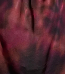 Rood topje met lange mouwen en print