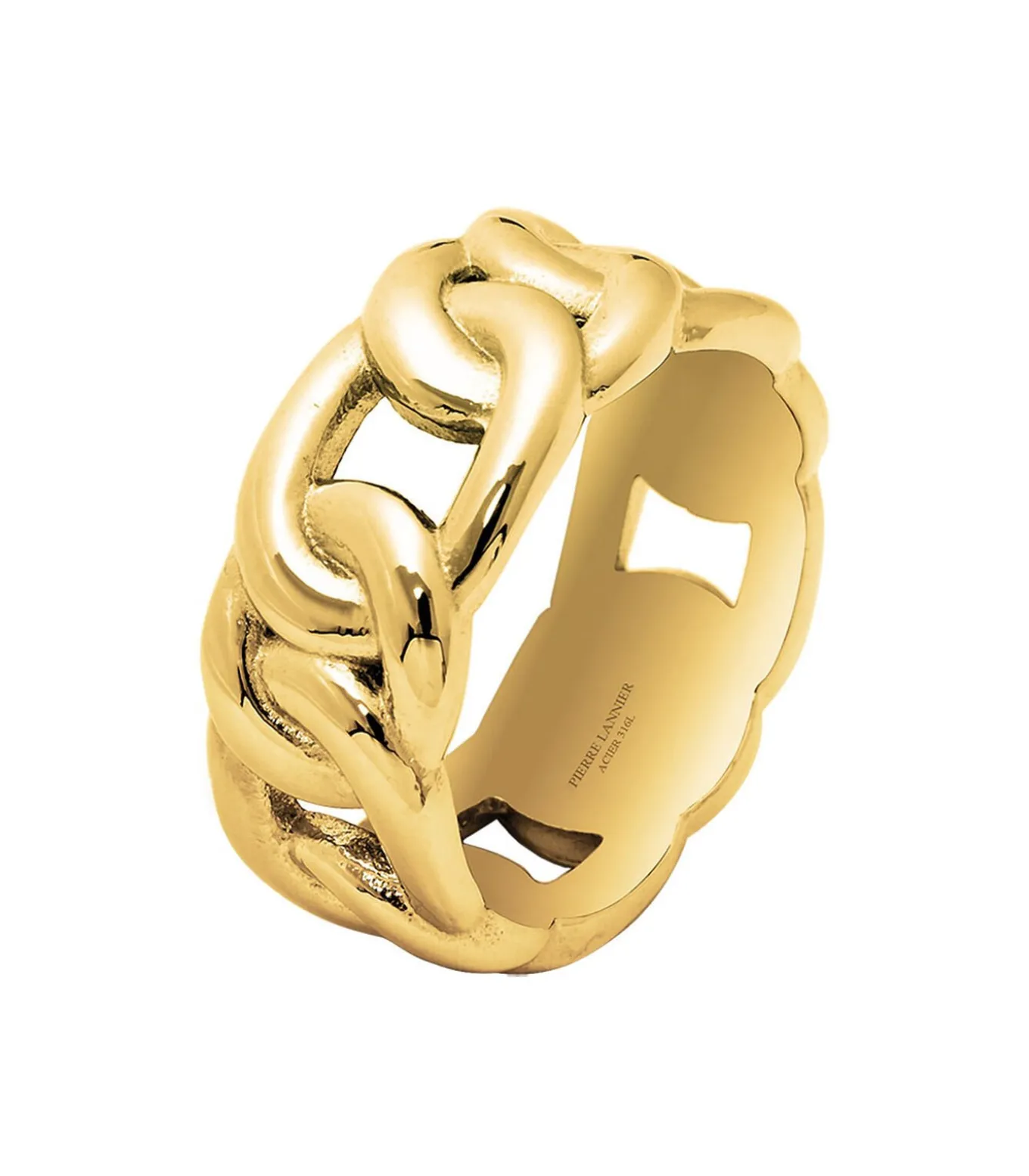 Roxane" Gouden Stalen Ketting Ring - BJ09A3203
