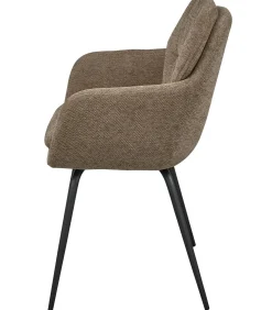 Runa Eetkamerstoelen - Polyester - Donker Zand - Set van 6