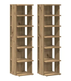 Salontafel 40x40x43 cm bewerkt hout artisanaal eikenkleurig