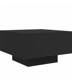 Salontafel 55x55x31 cm bewerkt hout zwart