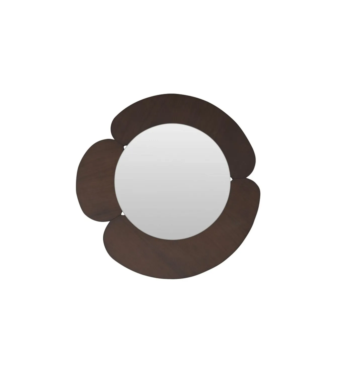 Sara - Spiegel in donker mindihout 110 x 110 cm