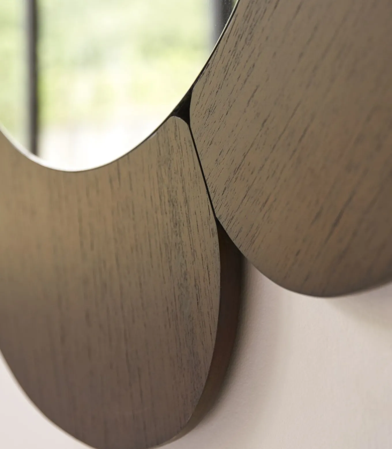 Sara - Spiegel in donker mindihout 110 x 110 cm