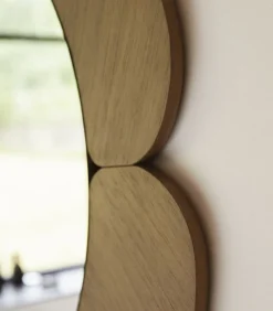 Sara - Spiegel in licht mindihout 110 x 110 cm