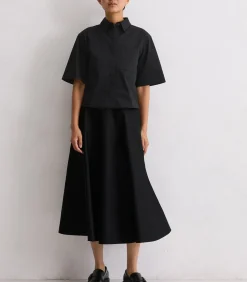 Satijnen blouse boxy