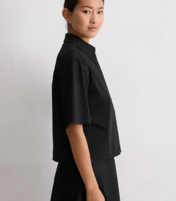 Satijnen blouse boxy