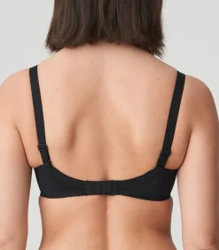 SATIN zwart volle cup bh naadloos