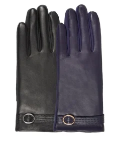 Schapenvacht handschoenen voor dames één maat Navy