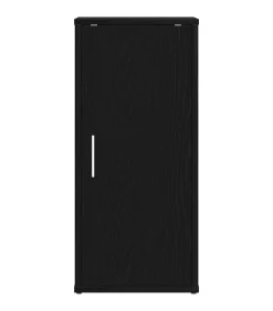 Schoenenkast 32x35x70 cm spaanplaat zwart eikenkleurig