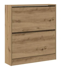 Schoenkast Gerookt eiken 80 x 21 x 87.5 cm Bewerkt hout