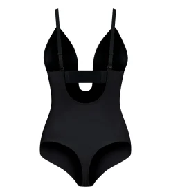 Sculpting Bodysuit Diepe V String | Zwart M