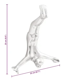 Sculptuur Zilver 22 x 8 x 25 cm Aluminium