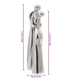 Sculptuur Zilver 10 x 16 x 49 cm Aluminium