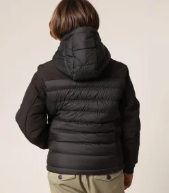 SECTOR - Gewatteerde jas met capuchon en zakken met rits