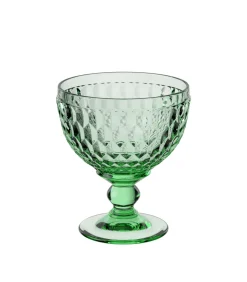 Sektschaal green Boston coloured