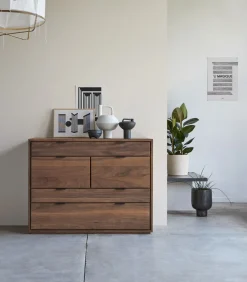 Senson - Massief notenhouten ladekast