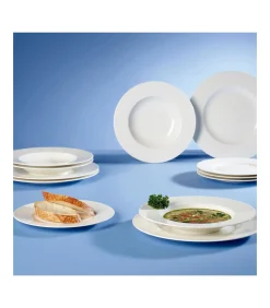 Set of Plates 12pcs. EC Wonderful World White