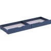 Set van 2 donkerblauw opberglades voor bed