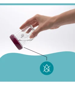 Set van 4 glazen Potjes met Deksel