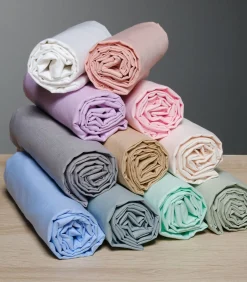 Set van 2 witte katoenen tergal-kussenslopen