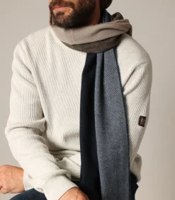 SETH - Warme en moderne sjaal met tweekleurig patroon