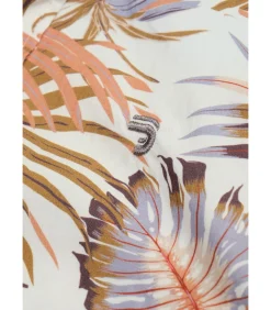 Shirt met lange mouwen met bladeren afdrukken